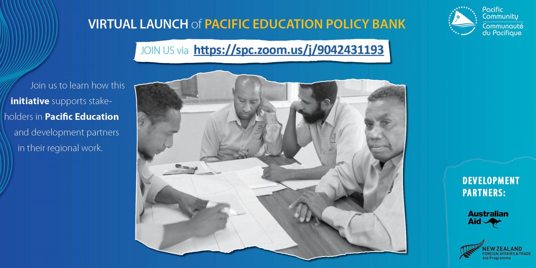 Poster - Pacific Education Policy Bank launch